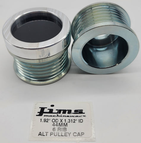 1.92 OD. X 1.312 ID. 44MM 6 RIB ALTERNATOR PULLEY CAP