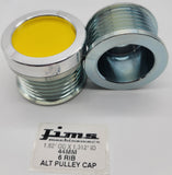 1.92 OD. X 1.312 ID. 44MM 6 RIB ALTERNATOR PULLEY CAP