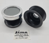 2.167 OD. X 1.452 ID. 49MM 6 RIB ALTERNATOR PULLEY CAP (BRAND X/SINGER/ETC)