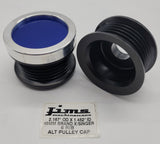 2.167 OD. X 1.452 ID. 49MM 6 RIB ALTERNATOR PULLEY CAP (BRAND X/SINGER/ETC)