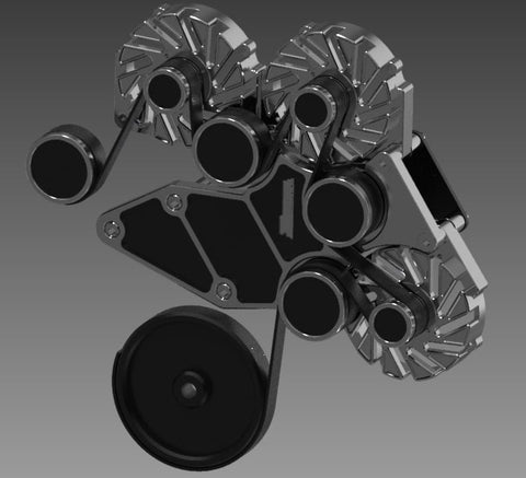 CHEVROLET TRUCK 00-13 TRIPLE BILLET ALTERNATOR BRACKET ***DELUXE SET***